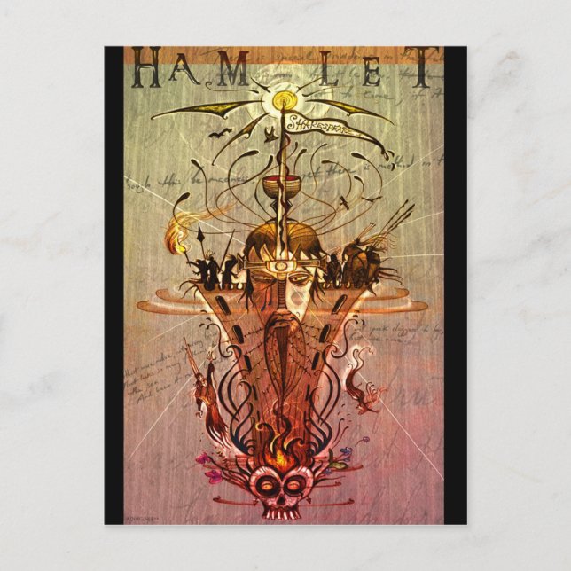 "Hamlet"-vykort Vykort (Framsida)