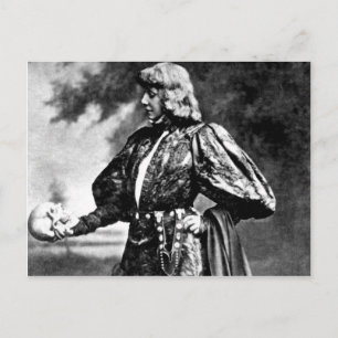 hamlet william shakespeare sarah baird 1899 skalle vykort