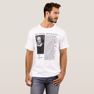 Hamlet: William Shakespeare Tee Shirt