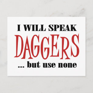 Hamlets daggers vykort