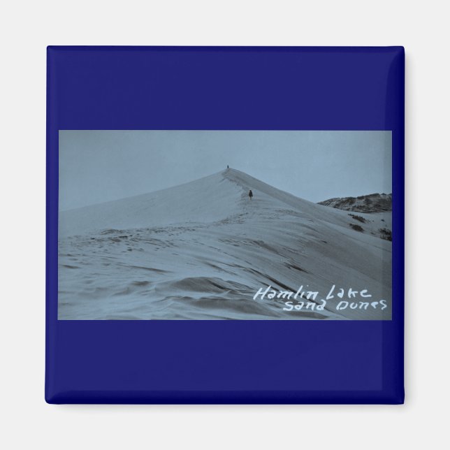 Hamlin Sjö Sand Dunes, Michigan Magnet (Framsidan)