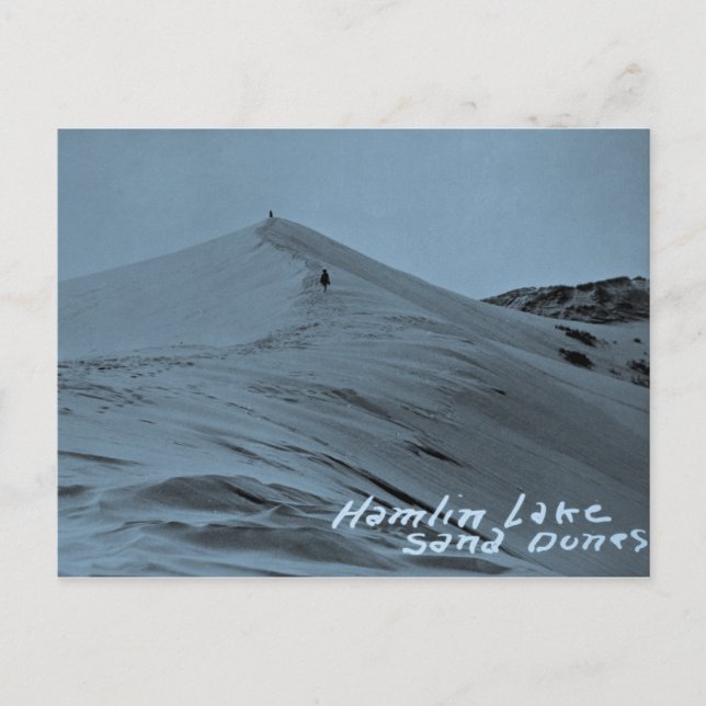 Hamlin Sjö Sand Dunes, Michigan Vykort (Framsida)