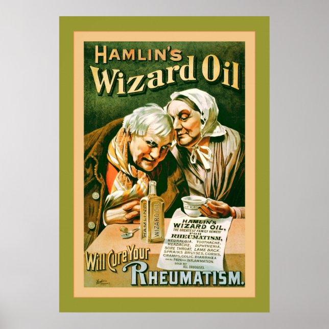 Hamlins guide Oil ~ Vintage Advertising Poster (Framsidan)