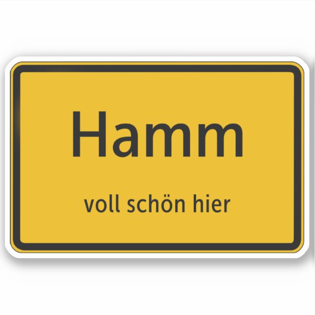 Hamm Aufkleber Sticker Autoaufkleber Klistermärken (Framsida)