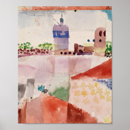 Hammamet med moskén Paul Klee 1914 Poster