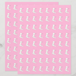 Hämmare för baby, papper för rosa av skrapbok