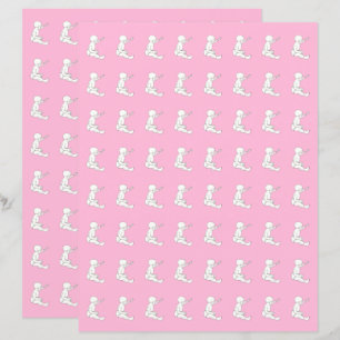 Hämmare för baby, papper för rosa av skrapbok