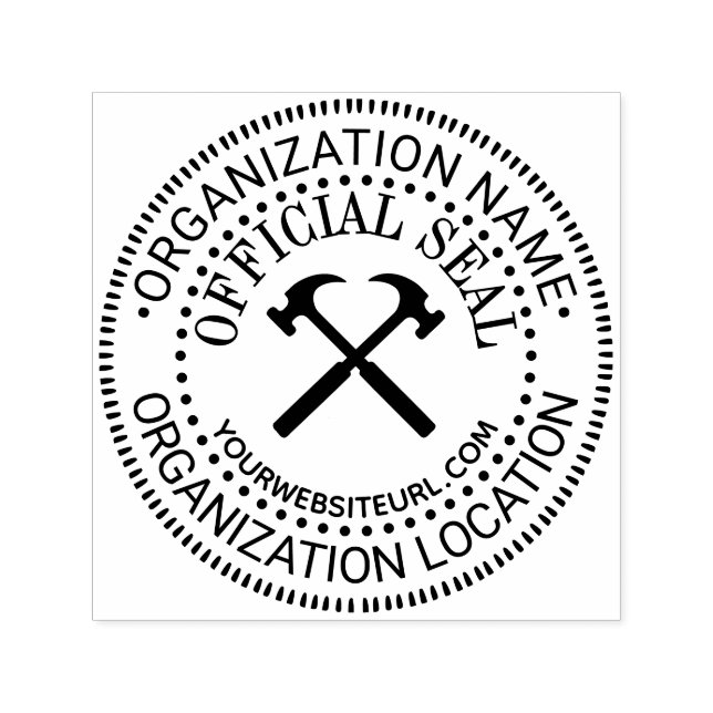 Hammare Generisk Anpassad Officiell Stämpel Nm Loc (Design)