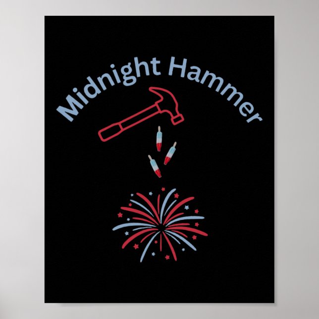 Hammare Och Fyrverkerier Operation Midnattshammare Poster (Framsidan)