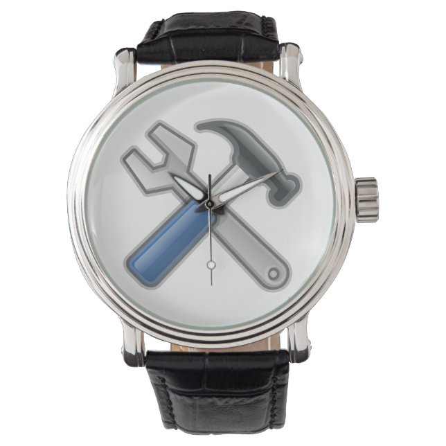 Hammare och skiftnyckel armbandsur (Framsida)