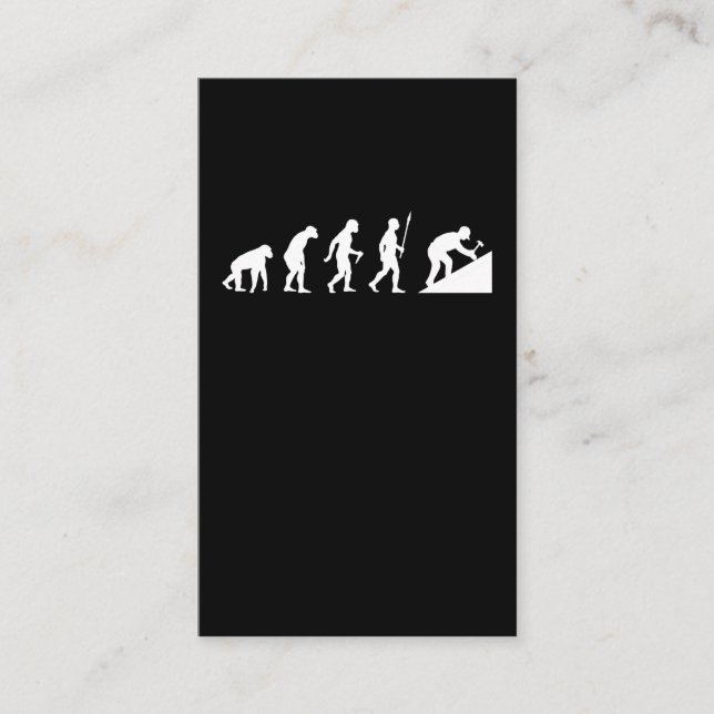 Hammare och takpannor för takutveckling visitkort (Framsida)