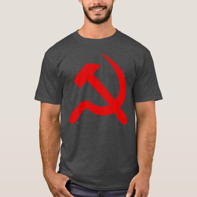 Hammaren och ickeln (röd) t shirt (Framsida)