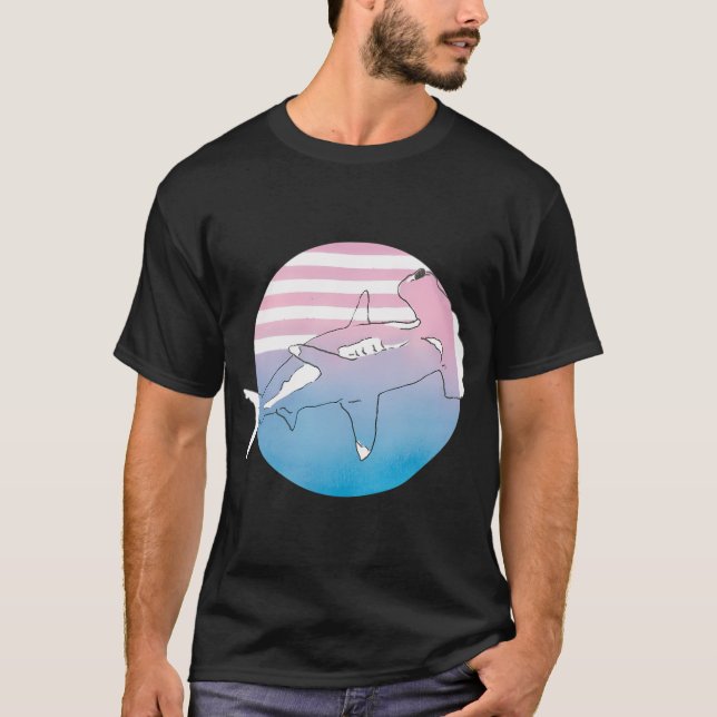 Hammarhajen Sunset T Shirt (Framsida)