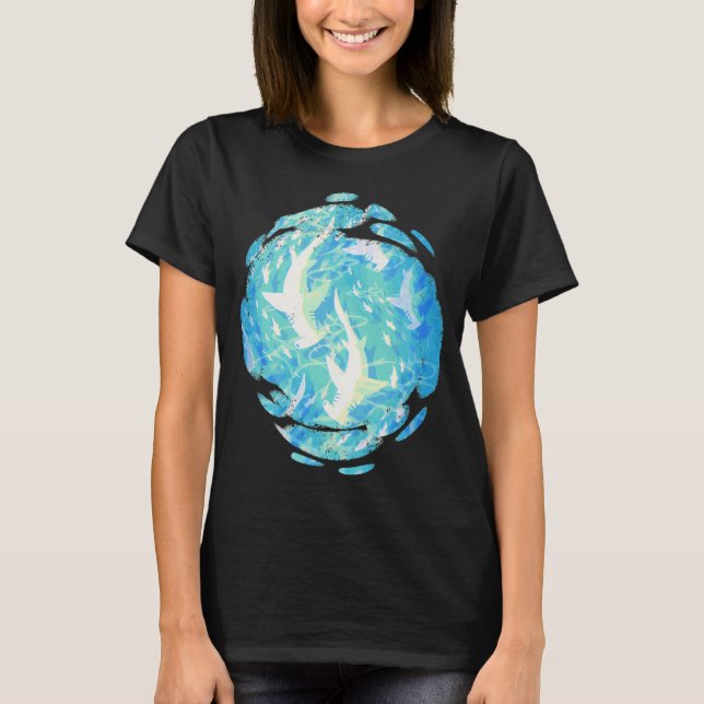 Hammarhajsvandring T Shirt (Framsida)