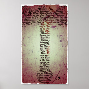 Hammer Films Hammer Poster Red, Black, Sepia