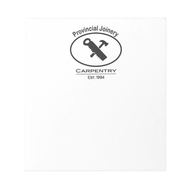 Hammer och Saw Design Anteckningsblock (Framsida)