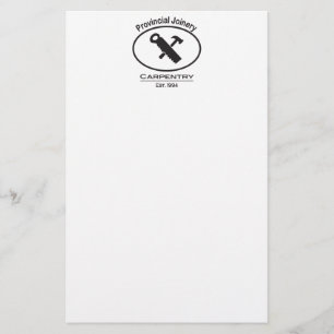 Hammer och Saw Design Brevpapper