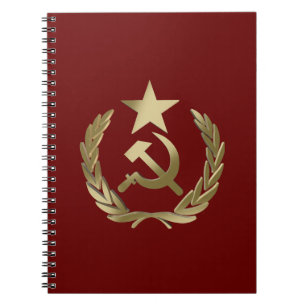 Hammer och sickle anteckningsbok