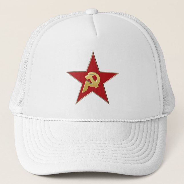 Hammer och sickle i den röda stjärnan keps (Framsida)