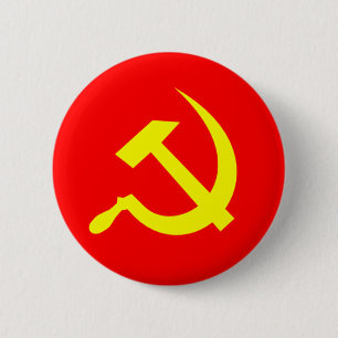 Hammer- och Sickle-knapp Knapp