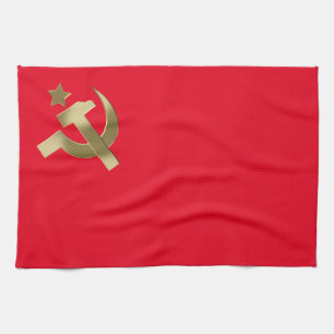 Hammer och sickle kökshandduk