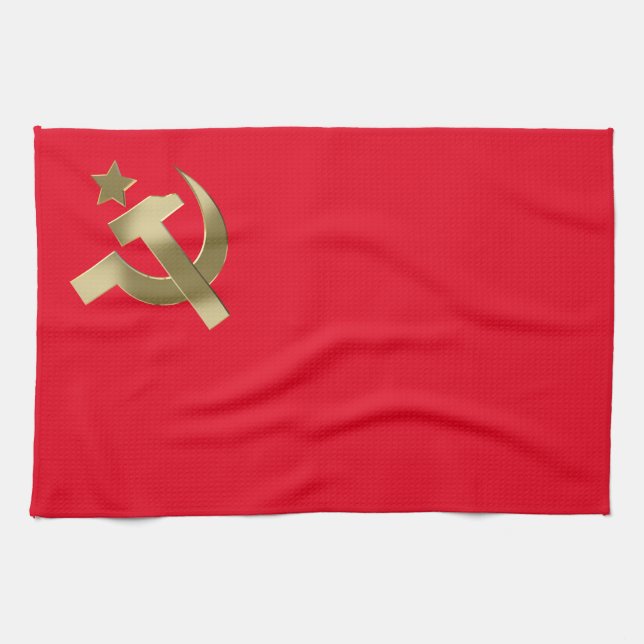 Hammer och sickle kökshandduk (Horisontell)
