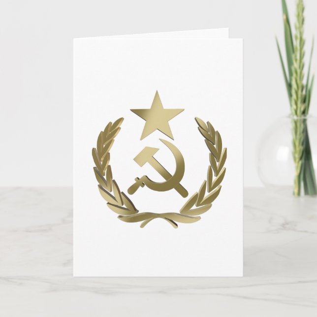 Hammer och sickle kort (Framsida)
