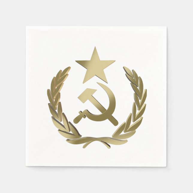 Hammer och sickle pappersservett (Framsidan)