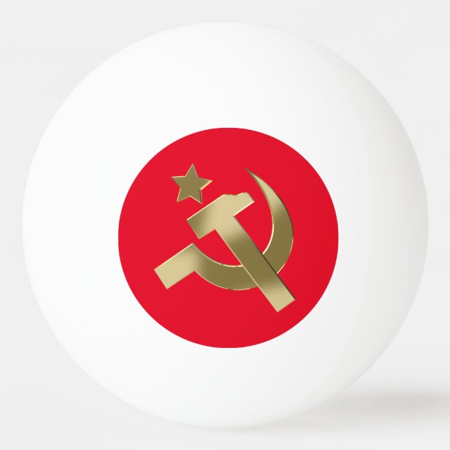 Hammer och sickle pingisboll (Baksidan)