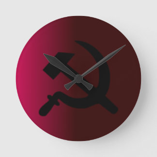 Hammer och Sickle Rund Klocka