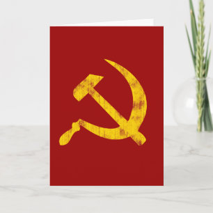 Hammer och Sickle (utslitet) Kort