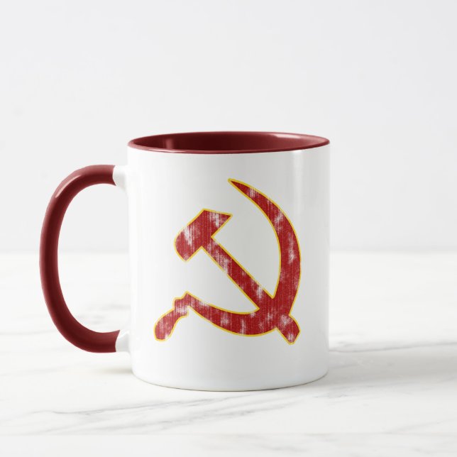 Hammer och Sickle (utslitet) Mugg (Vänster)