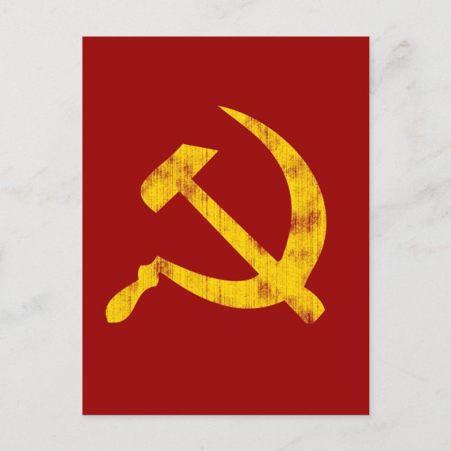 Hammer och Sickle (utslitet) Vykort (Framsida)