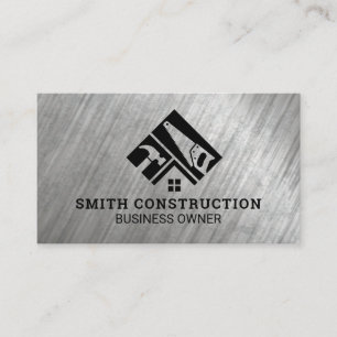 Hammer Saw Home Renovations Metall Visitkort