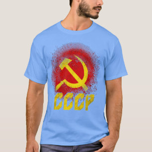 Hammer Sickle Sovjetunionens CCCP kommunism T Shirt