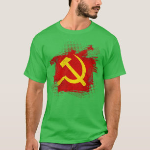 Hammer Sickle Sovjetunionens kommunism T Shirt