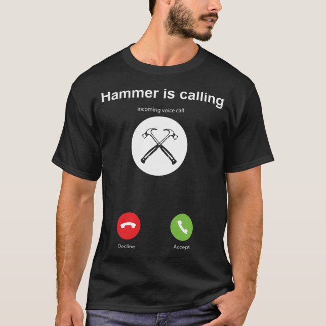 Hammer smartphone är lastbil-gosskjorta 8:e ekavat t shirt (Framsida)