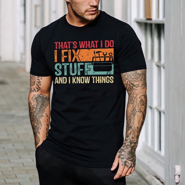 Hammer T-Shirt, Handyman Shirt, jag fixar Saker T Shirt (Skapare uppladdad)