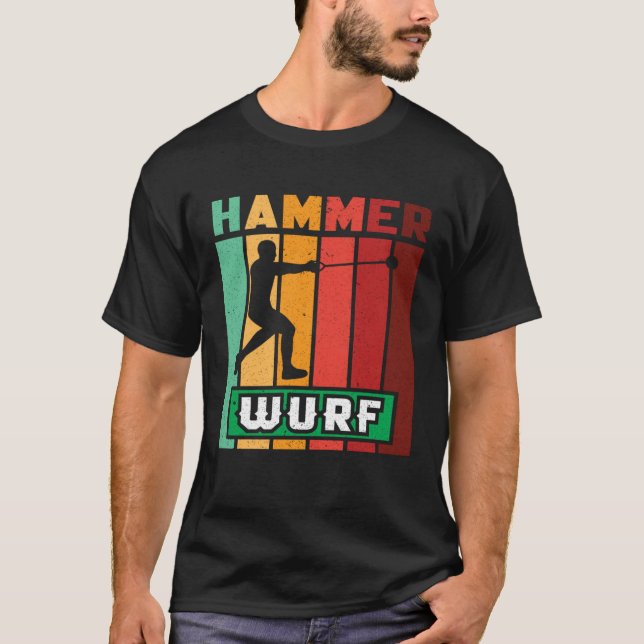 Hammer throw athletics hammer thrower sport t shirt (Framsida)