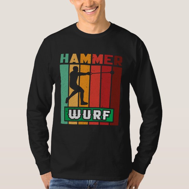 Hammer throw athletics hammer thrower sport t shirt (Framsida)