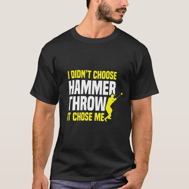Hammer Thrower Track Fält Athletic T Shirt (Framsida)