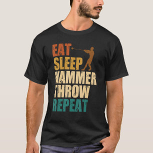 Hammer Thrower Track Fält Athletic T Shirt