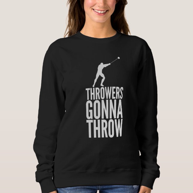 Hammer Throwing Throw Thrower Track Field Athletic T Shirt (Framsida)