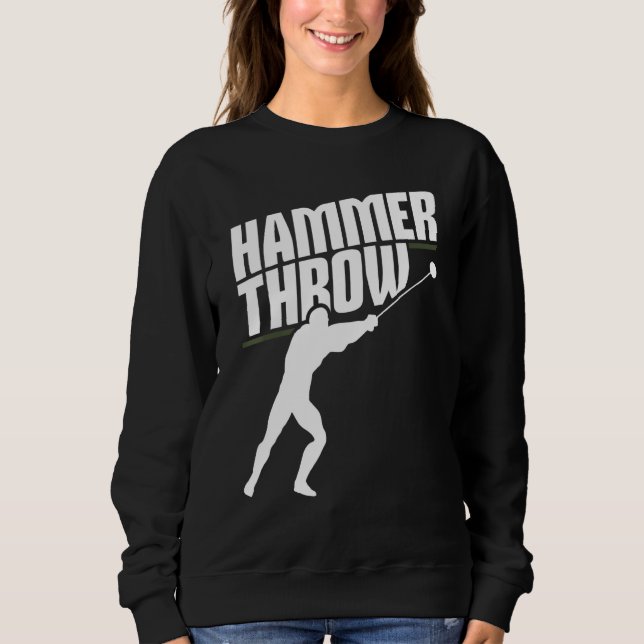 Hammer Throwing Throw Thrower Track Field Athletic T Shirt (Framsida)