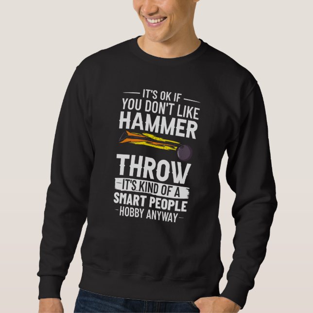 Hammer Throwing Track And Field Ball Thrower Train Lång Ärmad Tröja (Framsida)