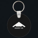 Hammer Time Stealth B-2 Military Midnight Aircraft Nyckelring<br><div class="desc">Hammer Time Stealth B-2 Military Midnight Aircraft Usa</div>