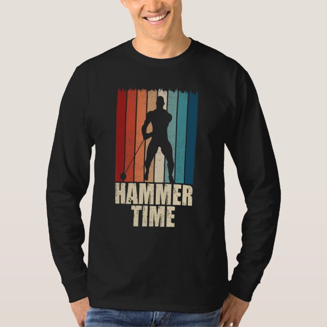 Hammer Time Throwing Throw Thrower Track Field App T Shirt (Framsida)