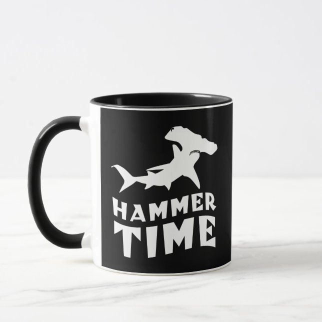 Hammer Time | Utformning av Hammerhead Shark Älska Mugg (Vänster)