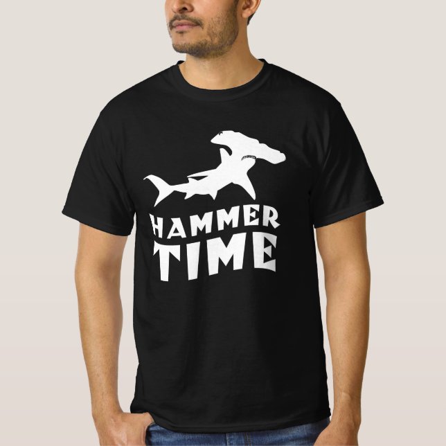 Hammer Time | Utformning av Hammerhead Shark Älska T Shirt (Framsida)