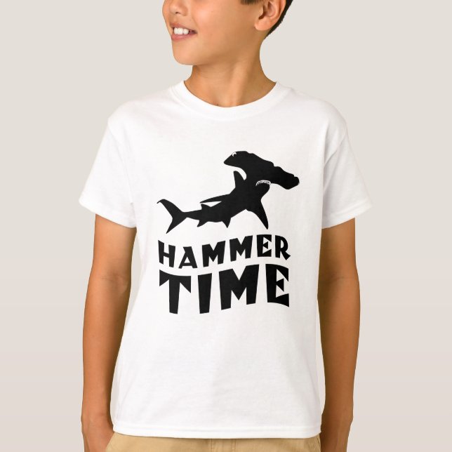 Hammer Time | Utformning av Hammerhead Shark Älska T Shirt (Framsida)
